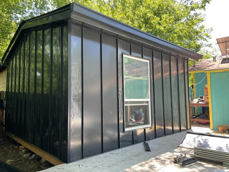 Black standing seam metal wall panels for Metal Roof Installation in Tunkhannock